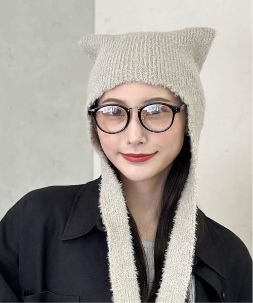 「Per sist ence」 ニットキャップ FREE グレイッシュベージュ レディース_画像5
