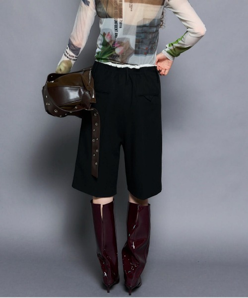 「MAISON SPECIAL」 スラックス 36 ブラック レディースの画像