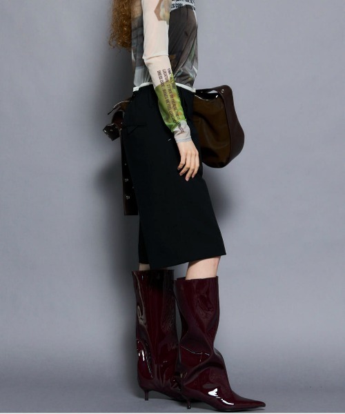 「MAISON SPECIAL」 スラックス 36 ブラック レディースの画像