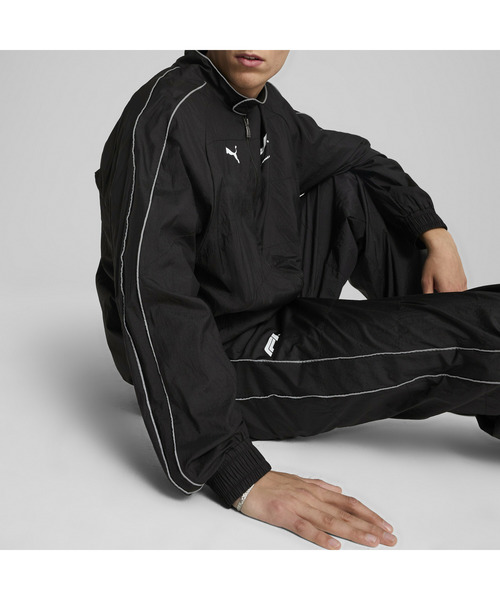 「PUMA」 ジャージブルゾン MEDIUM ブラック メンズ_4