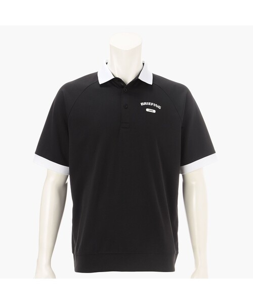 uvカット tシャツ 「BRIEFING GOLF／ブリーフィングゴルフ」MEN’S COLLEGE LOGO POLO RF メンズの画像