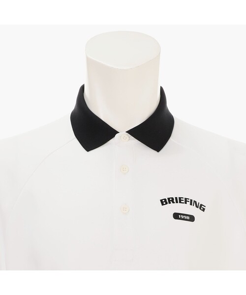 uvカット tシャツ 「BRIEFING GOLF／ブリーフィングゴルフ」MEN’S COLLEGE LOGO POLO RF メンズの画像