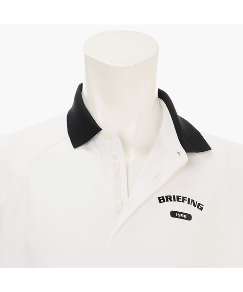 uvカット tシャツ 「BRIEFING GOLF／ブリーフィングゴルフ」MEN’S COLLEGE LOGO POLO RF メンズの画像