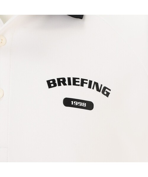 uvカット tシャツ 「BRIEFING GOLF／ブリーフィングゴルフ」MEN’S COLLEGE LOGO POLO RF メンズの画像