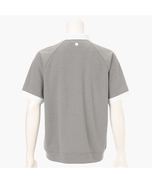 uvカット tシャツ 「BRIEFING GOLF／ブリーフィングゴルフ」MEN’S COLLEGE LOGO POLO RF メンズの画像