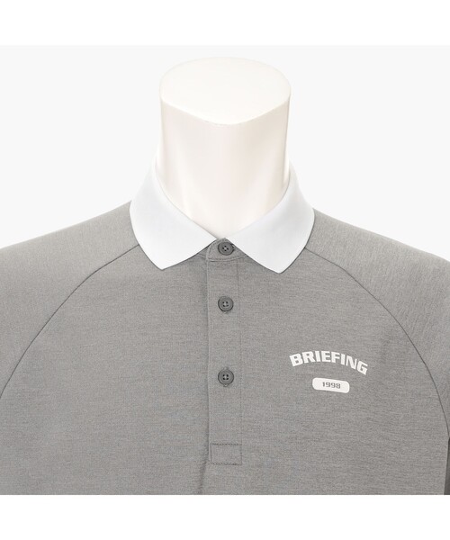 uvカット tシャツ 「BRIEFING GOLF／ブリーフィングゴルフ」MEN’S COLLEGE LOGO POLO RF メンズの画像