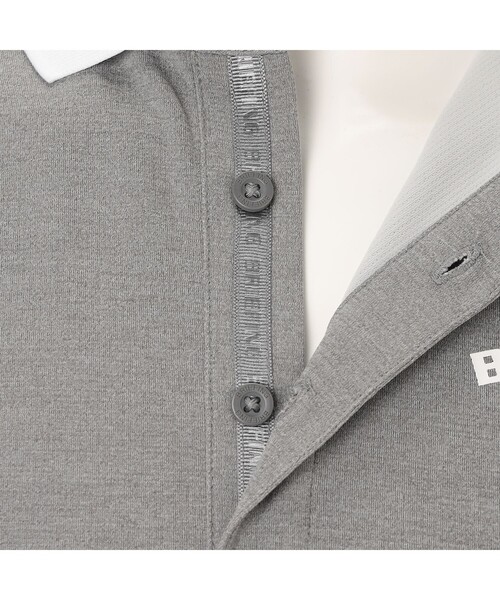uvカット tシャツ 「BRIEFING GOLF／ブリーフィングゴルフ」MEN’S COLLEGE LOGO POLO RF メンズの画像