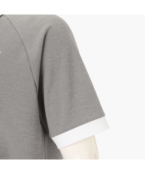 uvカット tシャツ 「BRIEFING GOLF／ブリーフィングゴルフ」MEN’S COLLEGE LOGO POLO RF メンズの画像