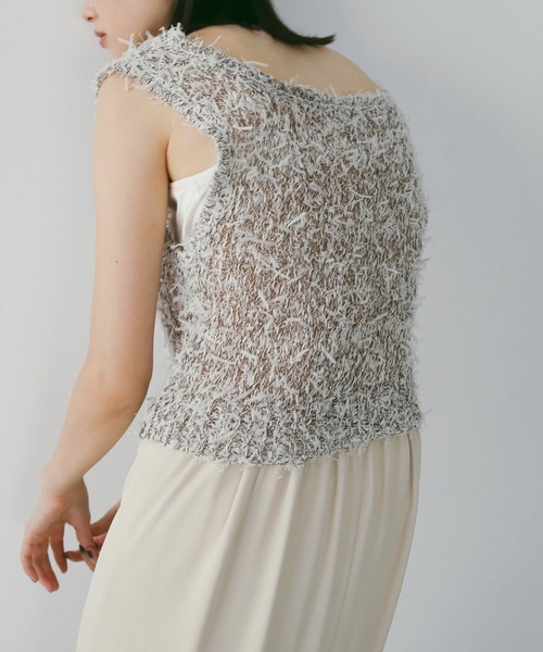 anuke（アンヌーク） ベスト ジレ Mixyarn Knit Vest レディース