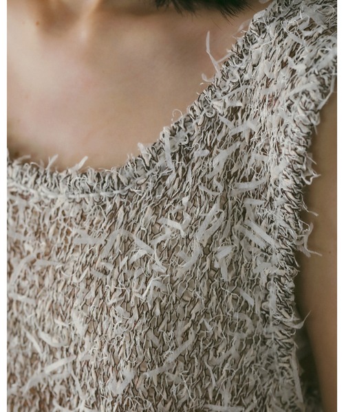anuke（アンヌーク） ベスト ジレ Mixyarn Knit Vest レディース
