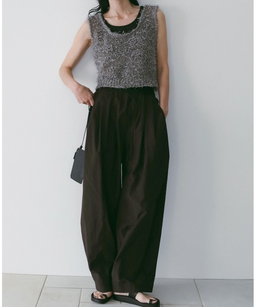 anuke（アンヌーク） ベスト ジレ Mixyarn Knit Vest レディース
