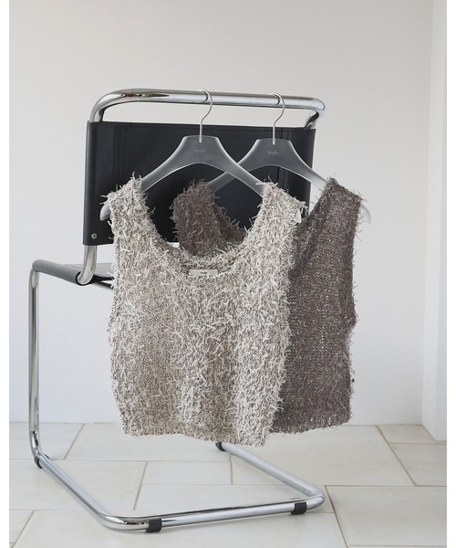 anuke（アンヌーク） ベスト ジレ Mixyarn Knit Vest レディース