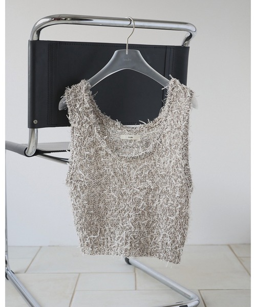 anuke（アンヌーク） ベスト ジレ Mixyarn Knit Vest レディース