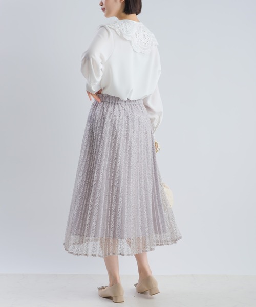 「PICCIN」 長袖ブラウス M オフホワイト レディース_画像8