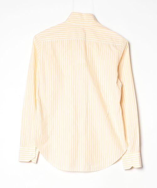 「blanc basque」 ストライプ柄長袖シャツ 38 イエロー レディース_画像2