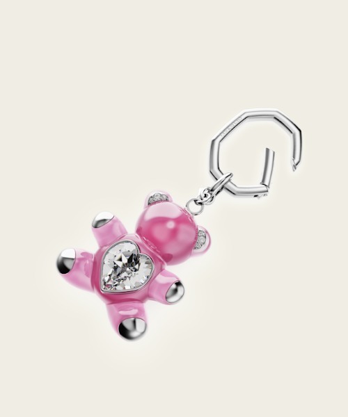 スワロスフキークマ SWAROVSKI（スワロフスキー） キーホルダー 「公式」「スワロフスキー
