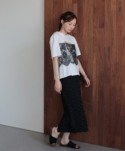 「J by blue」 半袖カットソー MEDIUM ブラック レディース_画像3
