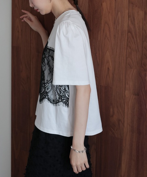 「J by blue」 半袖カットソー MEDIUM ブラック レディース_画像6