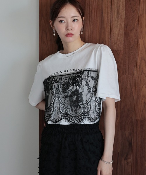「J by blue」 半袖カットソー MEDIUM ブラック レディース_画像7