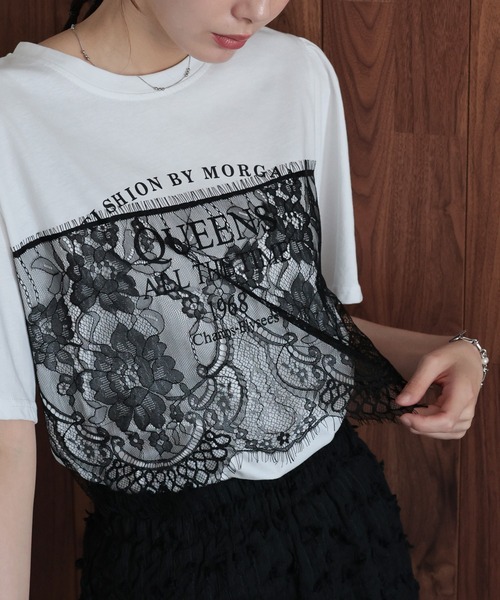 「J by blue」 半袖カットソー MEDIUM ブラック レディース_画像8
