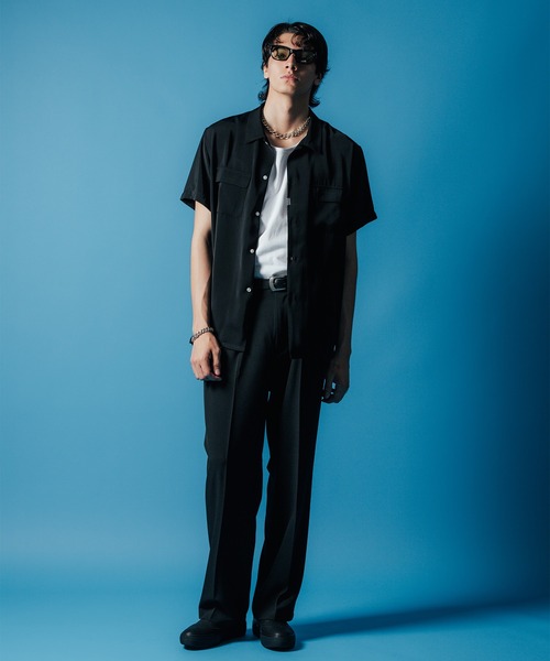 「CRIMIE」 スラックス L ブラック メンズ_画像6