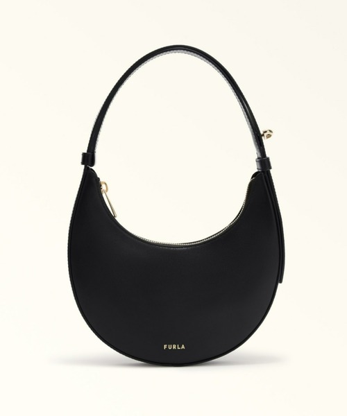 FURLA 黒バスケット型ハンドバッグ(巾着付) FURLA（フルラ） ハンドバッグ ONE SIZE ブラック レディース