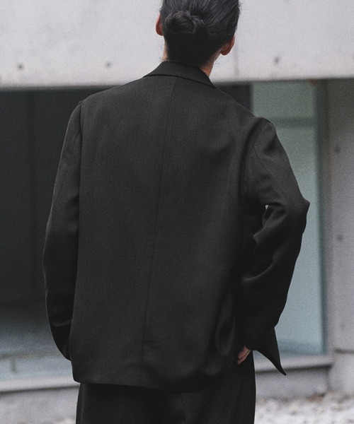 WYM LIDNM ジャケット テーラードジャケット MELANGE TWEED DOUBLE