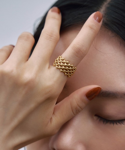 ete（エテ） 指輪 リング 「ウィーヴ」 ウェーブ リング レディース