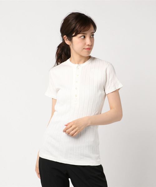 tシャツ 「YOUNG ＆ OLSEN The DRYGOODS STORE」/SUVIN FRENCH RIB LS TEE レディース メンズ ヤングアンドオルセン スビン フレンチ リブ 長袖 Tシャツ