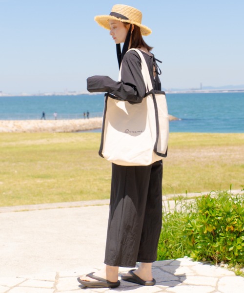 【A4収納可能】SQUARE tote bag DEVICE トートバッグ Rename 帆布 スクエア BOX ビッグ A4収納