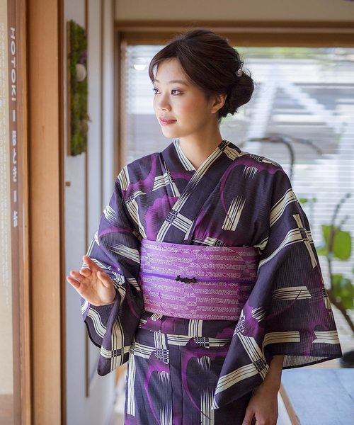 KIMONOMACHI 半幅帯 レディース 浴衣帯 自然な形の作り帯 小袋帯 半幅