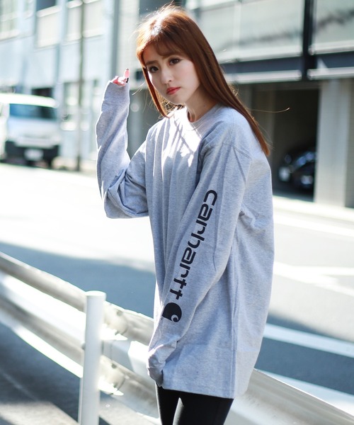 超希少★90's★carhartt★カーハート★ワッペンロゴ★ネルシャツ★XL Carhartt（カーハート） tシャツ ワッペン 長袖Tシャツ メンズ