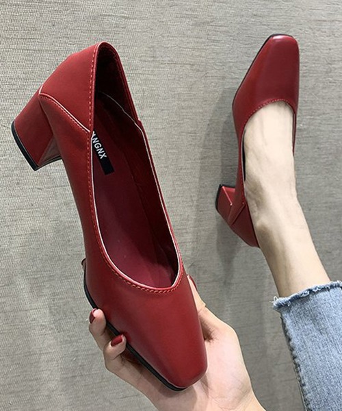 STYLEBLOCK（スタイルブロック） パンプス 2WAYチャンキーヒール