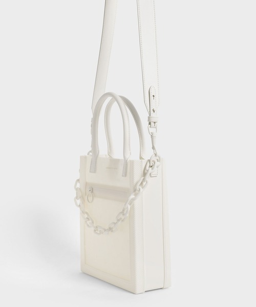 CHARLES ＆ KEITH（チャールズ&キース） トートバッグ バッグ チェーン