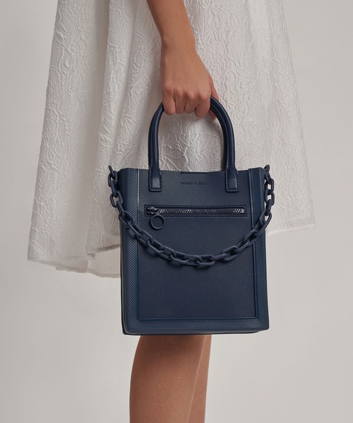 台湾 CHARLES&KEITH チェーン トートバッグ CHARLES ＆ KEITH ショルダーバッグ バッグ Caia カイア