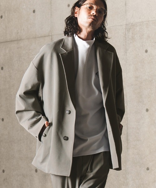 GLIMCLAP ジャケット テーラードジャケット mj8719-Cocoon silhouette