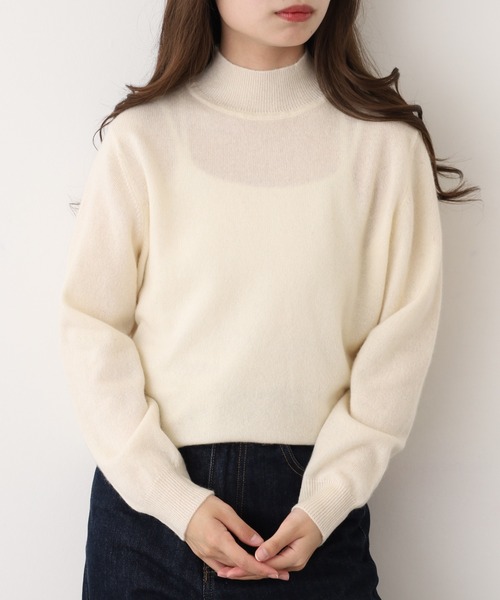 ニット セーター BRODIAEA 洗えるカシミヤシリーズ ハイネックニット