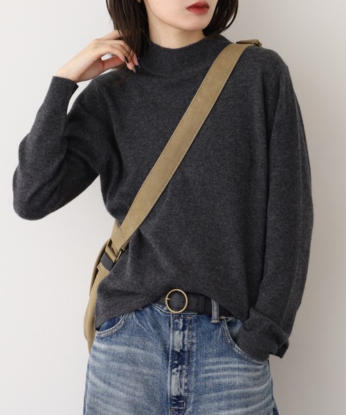 ニット セーター BRODIAEA 洗えるカシミヤシリーズ ハイネックニット
