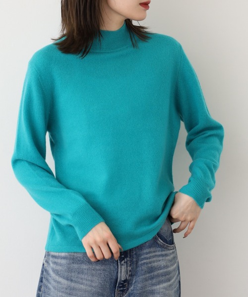 ニット セーター BRODIAEA 洗えるカシミヤシリーズ ハイネックニット