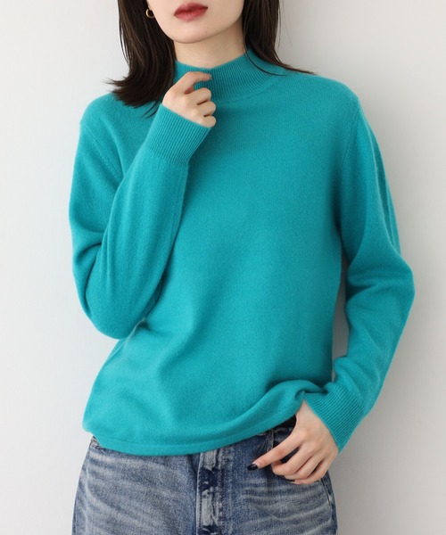 ニット セーター BRODIAEA 洗えるカシミヤシリーズ ハイネックニット