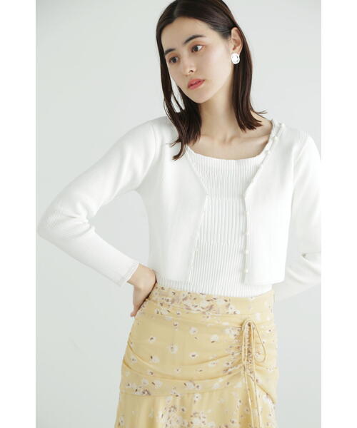 JILLSTUART - リブカーディガン ジル スチュアート JILL STUART カラーベーシックリブ