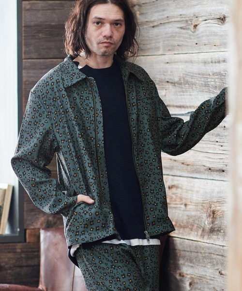 WCJ レオパード柄 ジャケット Disney / LEOPARD DESIGN COAT【WCJ-NA-048BEG-BLK】