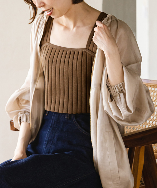 NOBLE ニット ワイドリブニット ビスチェ : ZOZOTOWN Yahoo!店 NOBLE ニット ワイドリブニット ビスチェ : ZOZOTOWN Yahoo!店