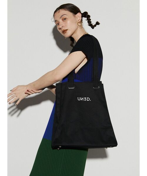 un3d バックオリガミコート　ブラック UN3D. トートバッグ ORIGAMI POCKET RECYCLE TOTE / オリガミ