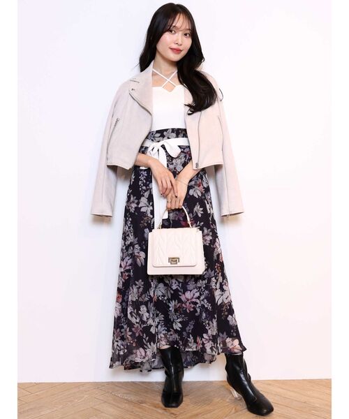 ♡美品♡MERCURYDUO レザー　ライダースジャケット　フーディー　フード MERCURYDUO（マーキュリーデュオ）の「コンパクトフェイクレザー