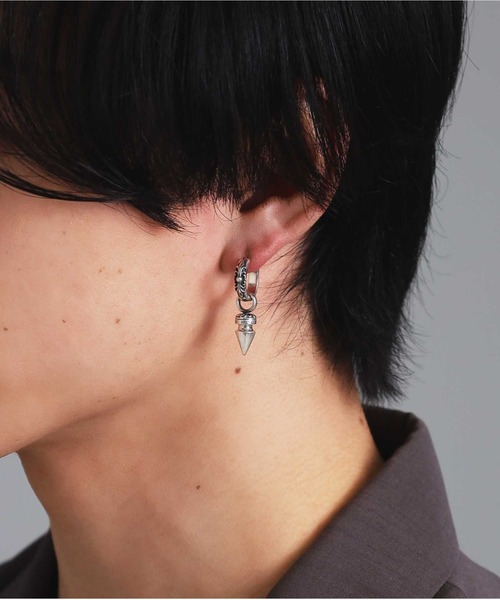 （保留）シルバーライオンのギャラクシーピアス＊イヤリング LION HEART（ライオンハート） for Gift ツイスト フープピアス