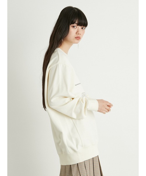 トレーナー スウェット 「LILY BROWN×MARY QUANT」ルーズスウェット レディース LILY BROWN トレーナー スウェット 「LILY BROWN×MARY QUANT