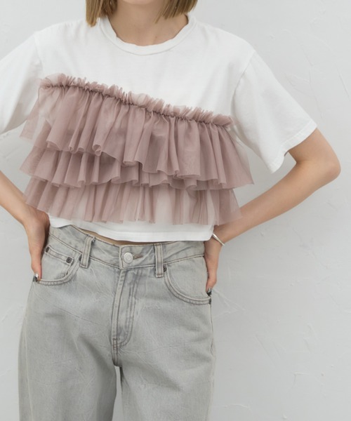 tシャツ frill frill tee レディース セール】frill frill tee（Tシャツ/カットソー）｜LAATO（ラート
