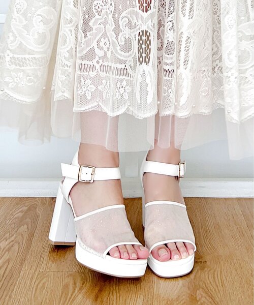ESPERANZA サンダル ラメチュールコンビサンダル 24SS