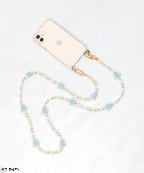 Disney モバイルアクセサリー ミッキーマウス ビーズスマホ